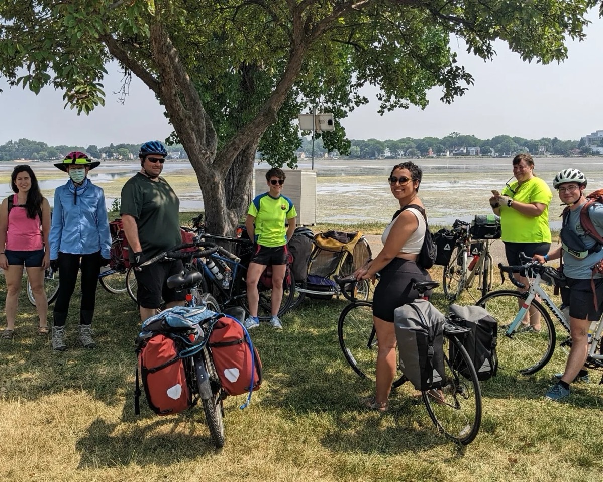 Photos of local bike trips, camping, and skiing around Madison, Wisconsin