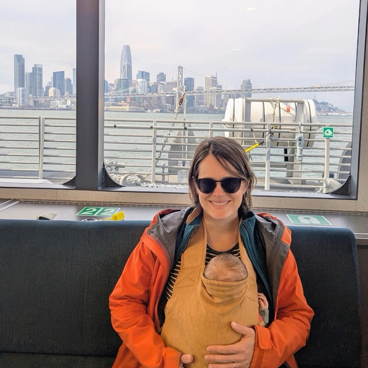 Photos of local hikes, ferry rides, and BART-to-bike trips around Berkeley with our baby